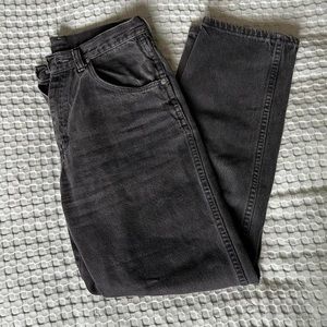Black Wrangler Straight Jeans